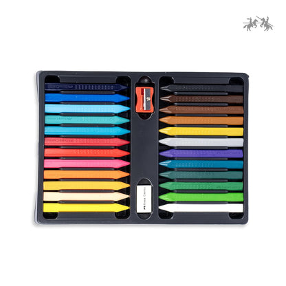 Faber-Castell Grip Erasable Crayon Set - Pack of 24