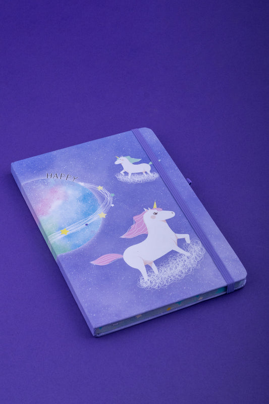 Unicorn Print Style Fancy Cover Diary