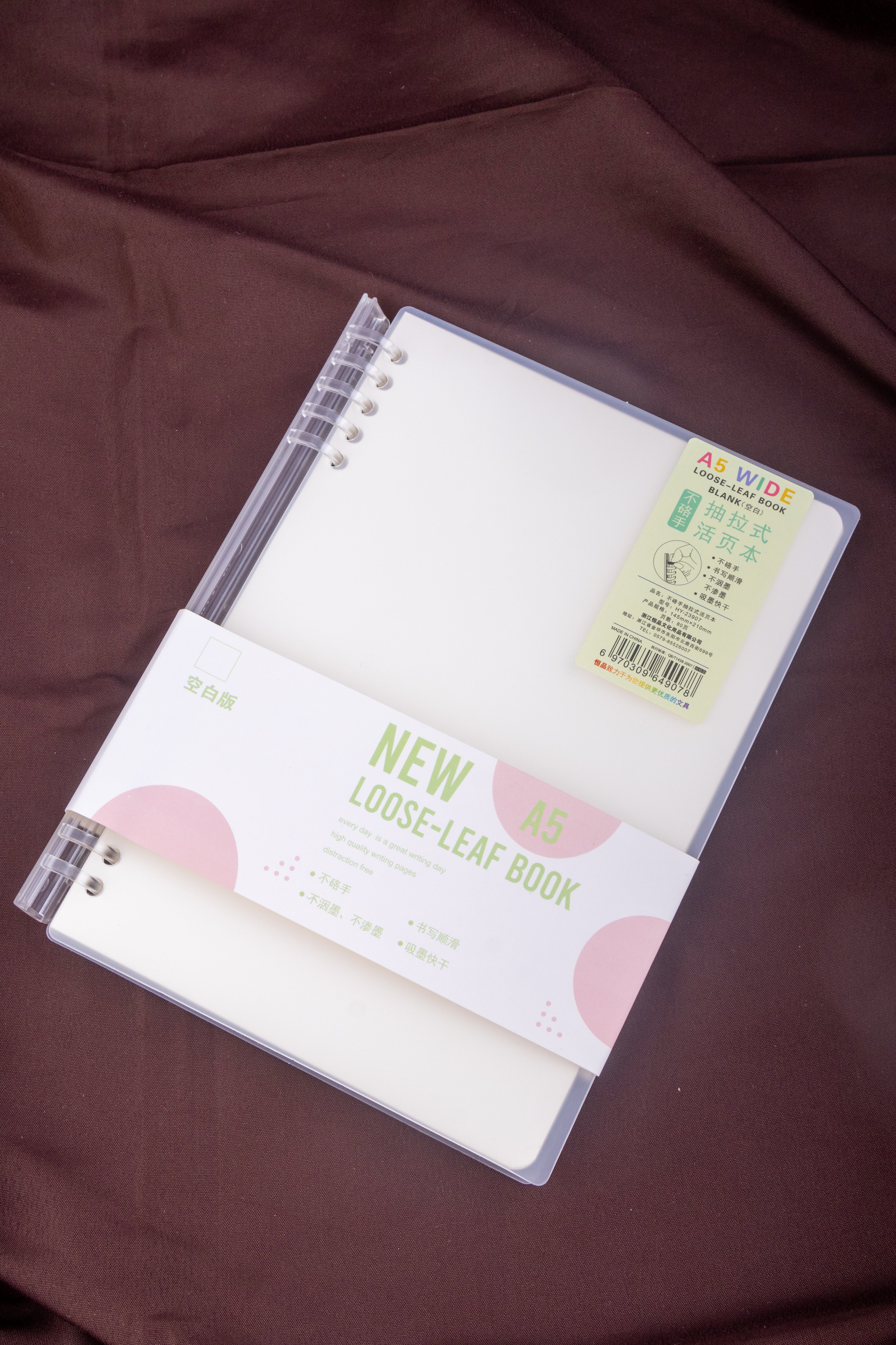 Transparent Cover Spiral Style Diary