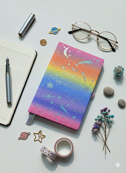 Rainbow Color Fancy Style Diary