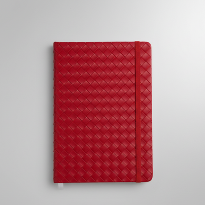 Crimson Weave Notebook Type Diary