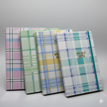 Notebook Type Checked Print Diary