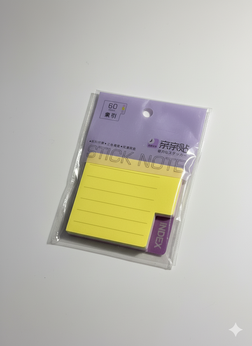 Yellow minimalist Sticky Notes