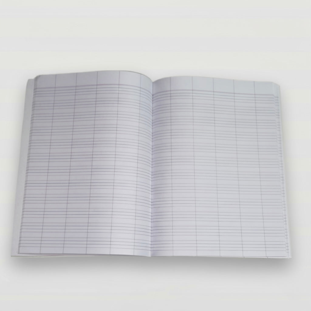 XAV- Hard Bound Four Line Colum Notebook