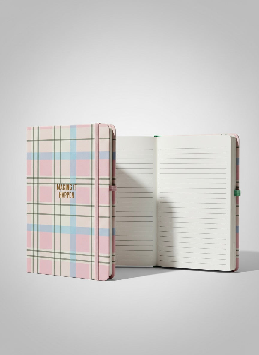 Notebook Type Checked Print Diary