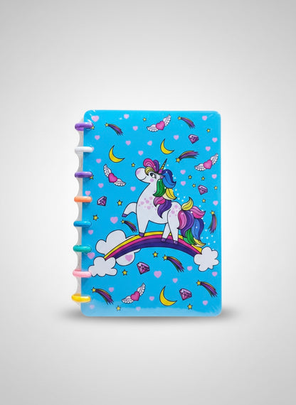Colorful Unicorn Spiral Binder Diary