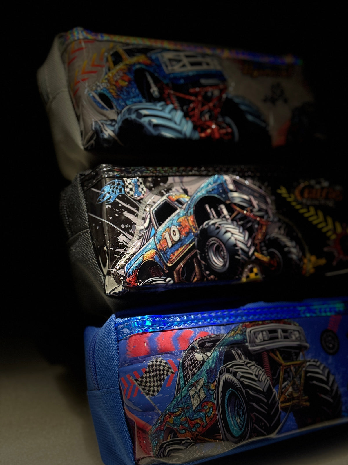 Monster Truck Drive Pencil Pouch