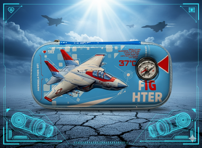 Air Fighter Sky Exploration Pencil Case
