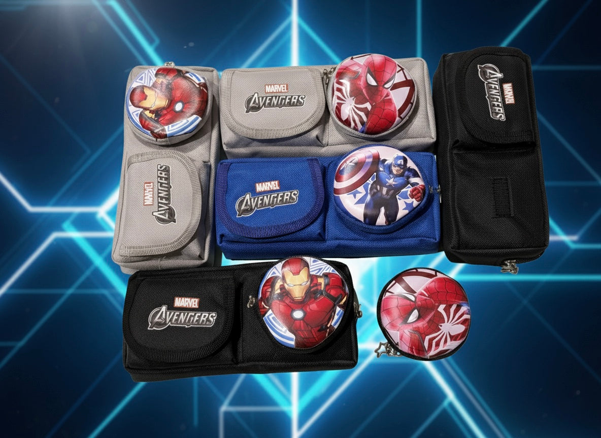 Marvel Triple Compartment Chain Pouches