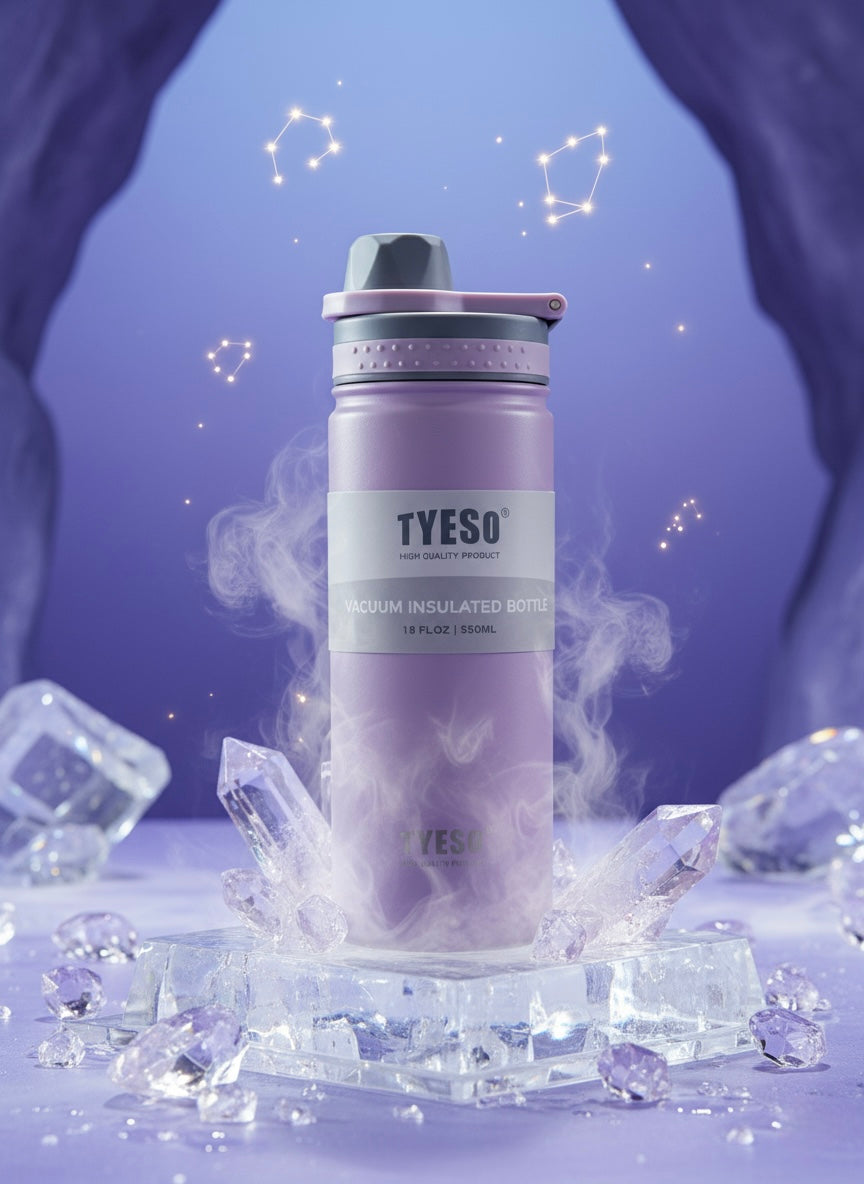 TYESO Modern Insulated Bottle with Spout Lid
