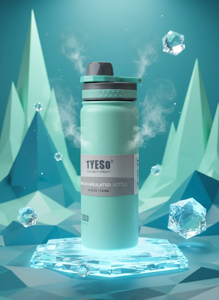 TYESO Modern Insulated Bottle with Spout Lid