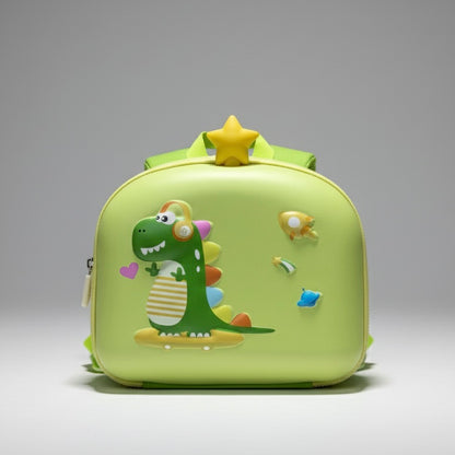 Kids' 3D Cartoon Dinosaur School Backpack / Nursery Bag - Lime Green