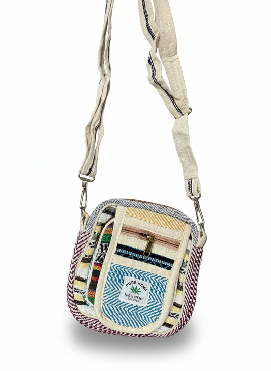 Netural Hemp Jute Material Side Bag