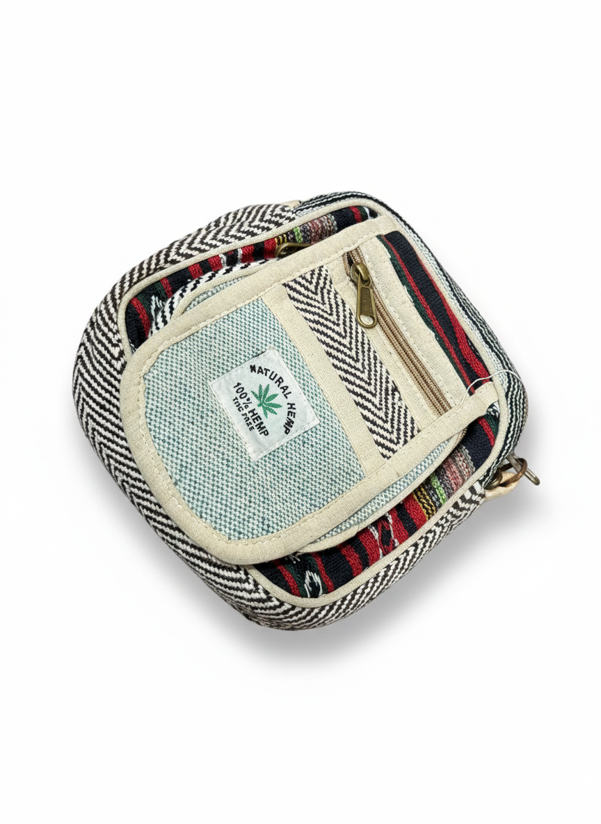 Netural Hemp Jute Material Side Bag