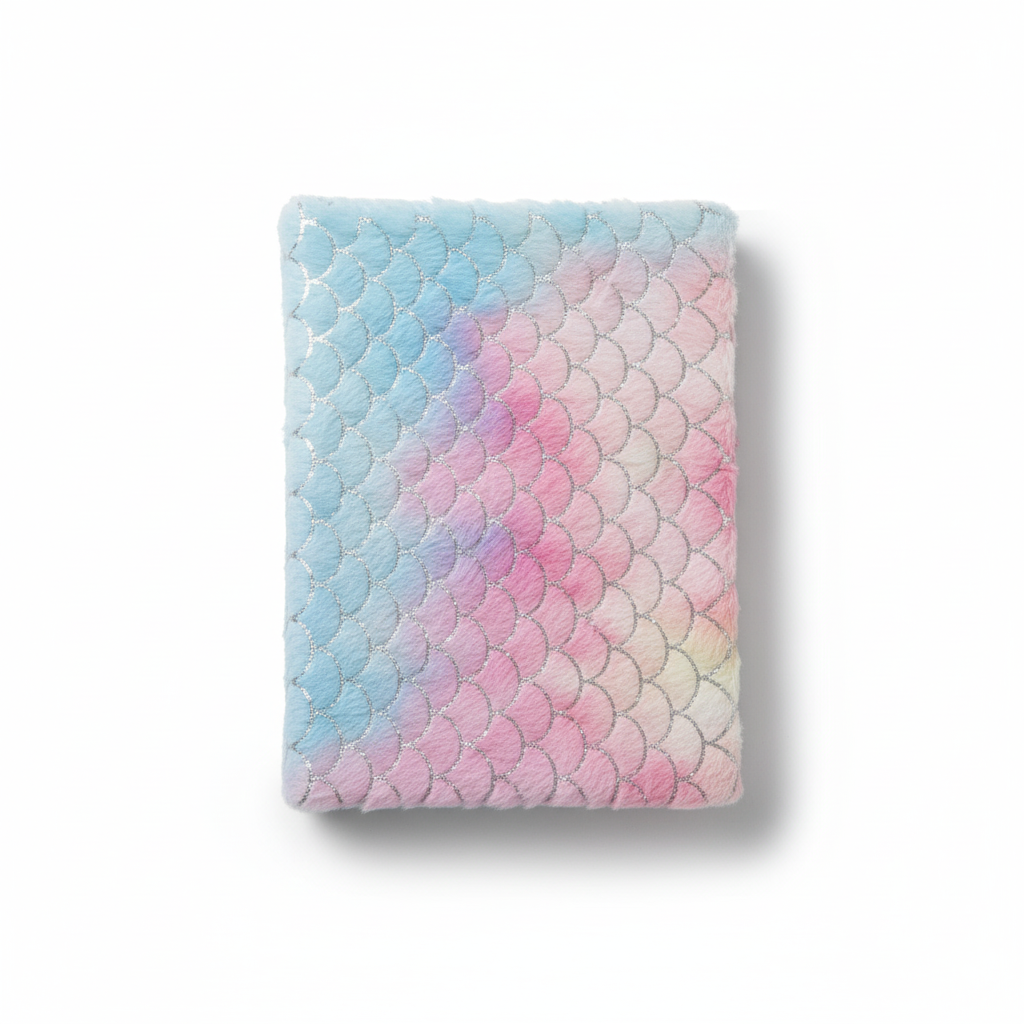 Fantasy Mermaid Scale Faux Fur Diary