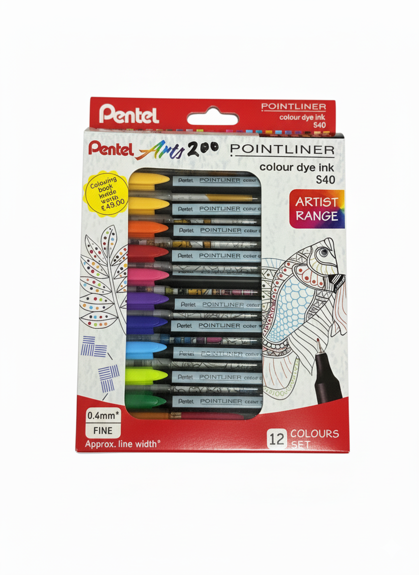 Pentel Pointliner Color Dye Ink