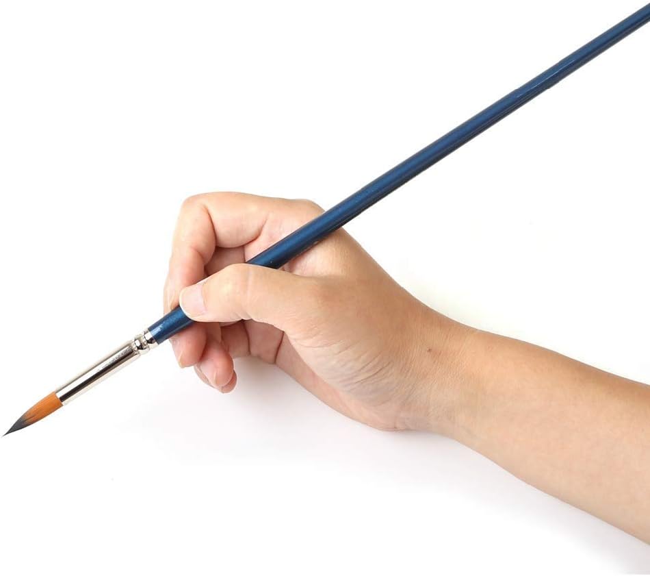 Round Pointed Tip Paint Brushes Set, 6 Pcs Artist Paintbrushes