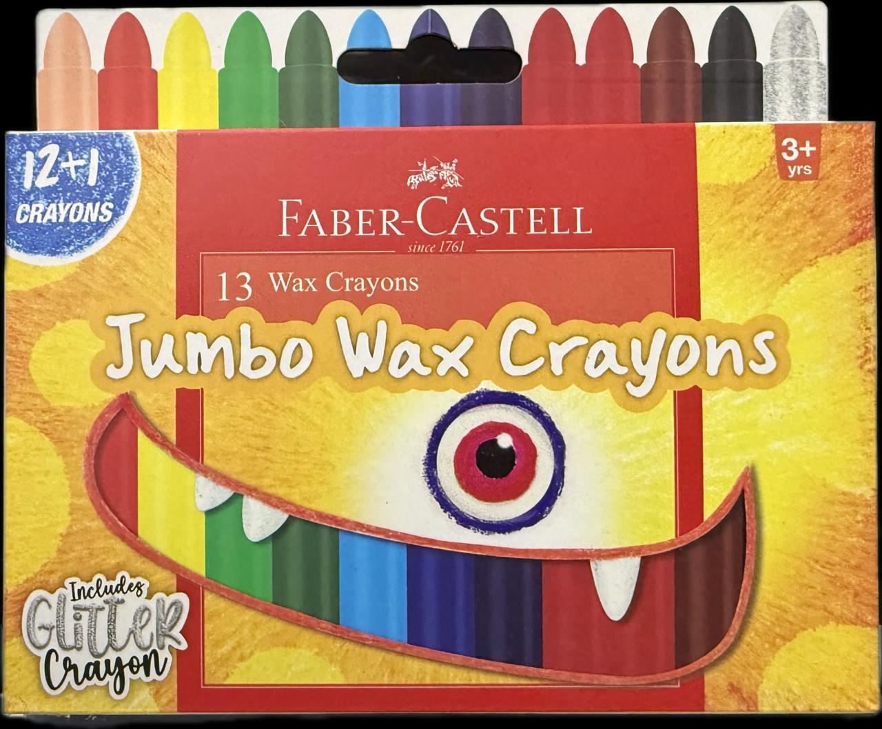 Faber-Castell WAX CRAYON ULTRA LONG 90MM PACK OF 13