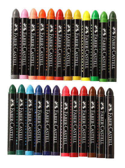 Faber-Castell Jumbo Wax Crayons - 24 Shades