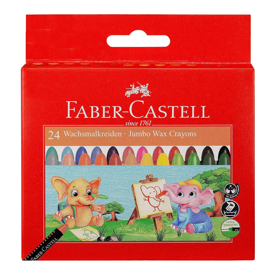 Faber-Castell Jumbo Wax Crayons - 24 Shades