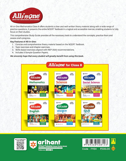 Arihant All in One Mathematics Class 8