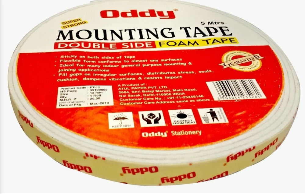Oddy Mountain Tape Double Sided Foam Tape (5 Mtr)