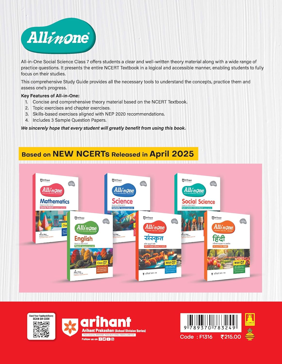 Arihant All in One Social Science Class 7