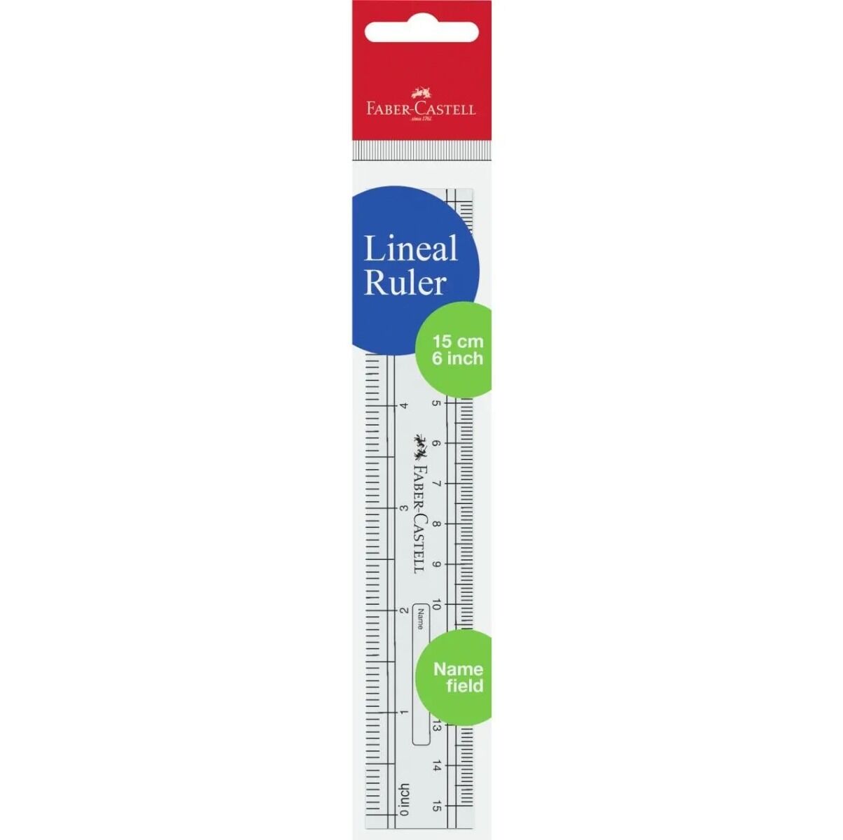 Faber Castell 15cm Plastic Scale (Set of 5)