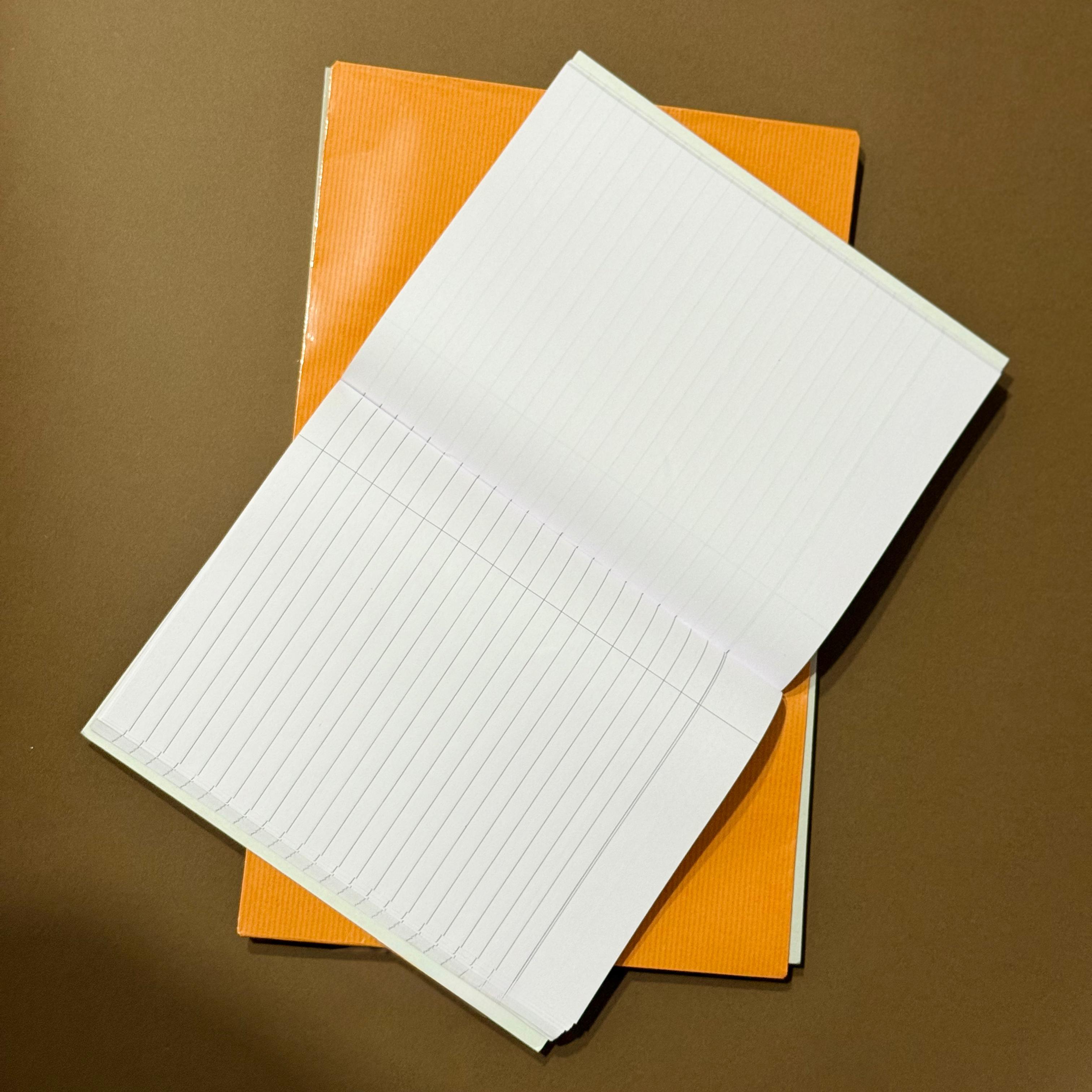 XAV- Single Line Hard Bound Interleaf Notebook