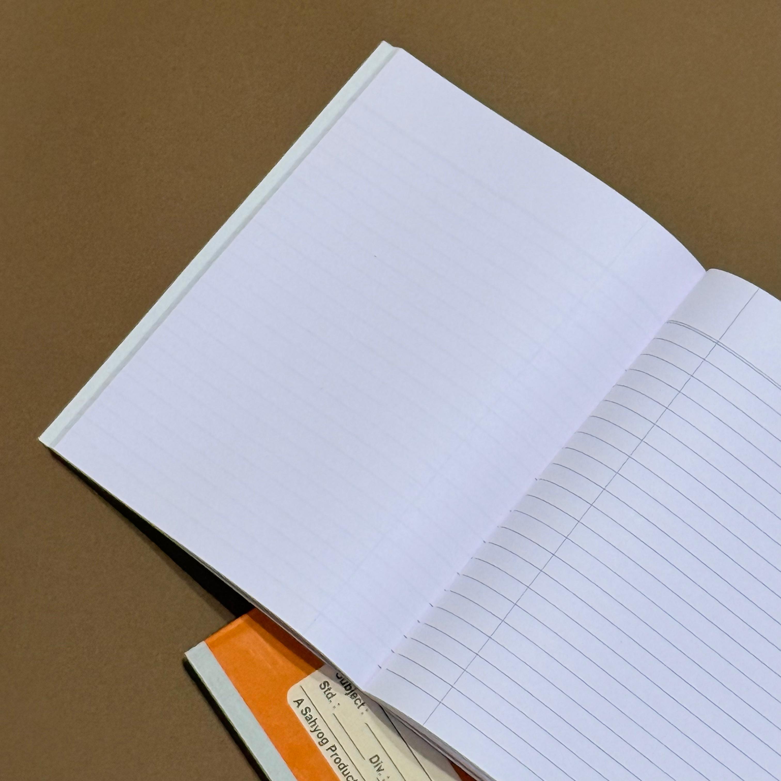 XAV- Single Line Hard Bound Interleaf Notebook