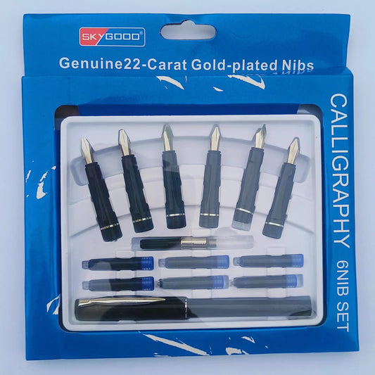 Sky Good 22-Carat Gold Plated Nibs & 6 Ink Cartridge