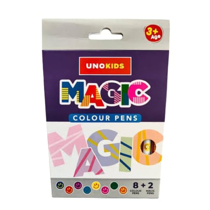 Unomax Magic Colour Pen Set 8 Colour Pens + 2 Magic Pens