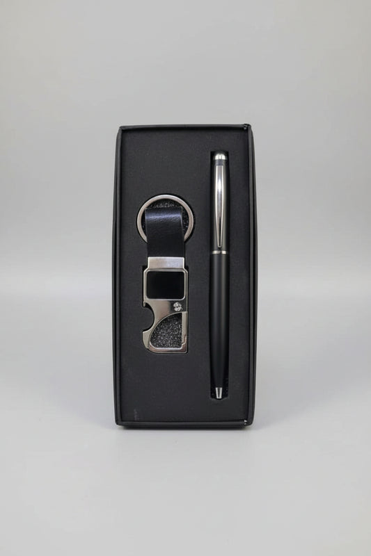 Premium Metal Pen & Keychain Gift Set