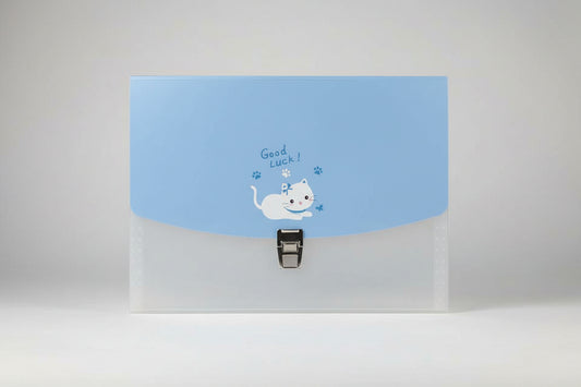 Cute Cat Design Document Storage Box with Lock