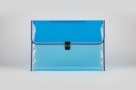 Professional Button-Lock Document Bag with Multiple Compartments