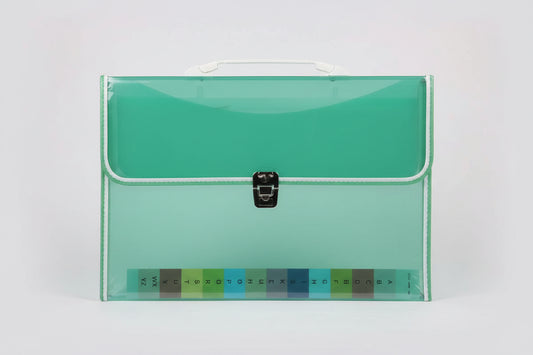 Professional Button-Lock Document Bag with Multiple Compartments