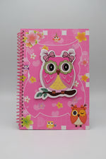 Fancy 3D Cover Spiral Style Diary