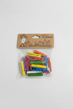 Decorative Wooden Pegs Photo Clips
