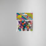 Multi-Colored Painted Round Beads