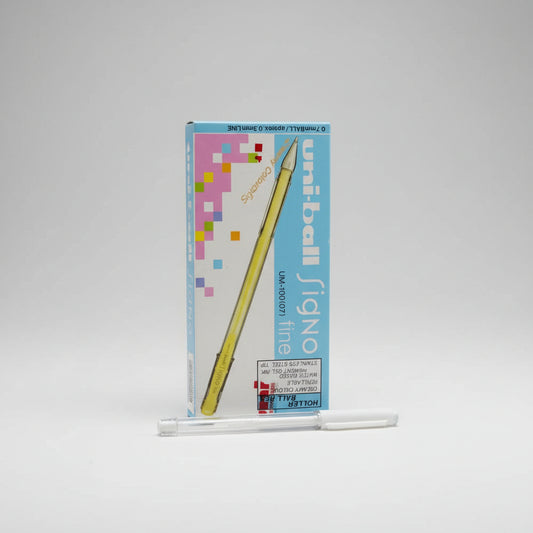 Uni-ball Signo Fine Gel Pen - White Ink