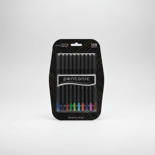 Pentonic Linc Ball Pens (10 N Pack) - 1.0mm Assorted Colors