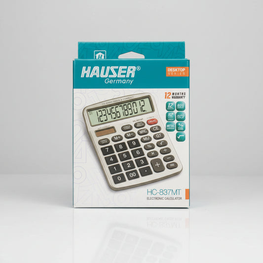 Hauser HC-837MT Electronic Desktop Calculator