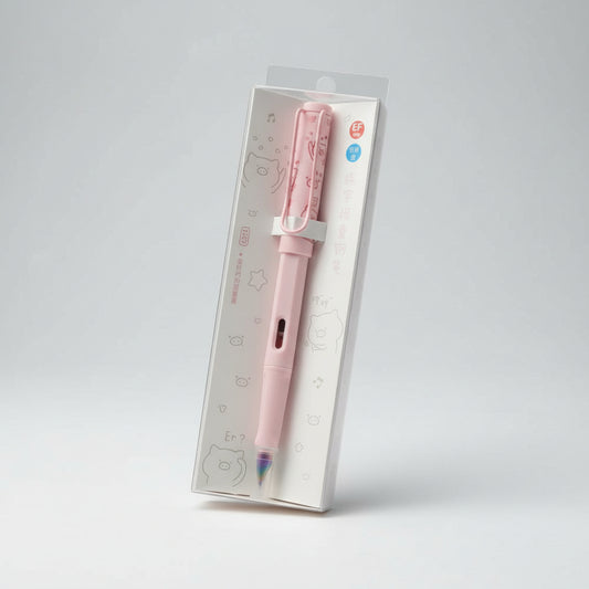 Cute Pastel Pink Erasable Ink Practice Fountain Pen