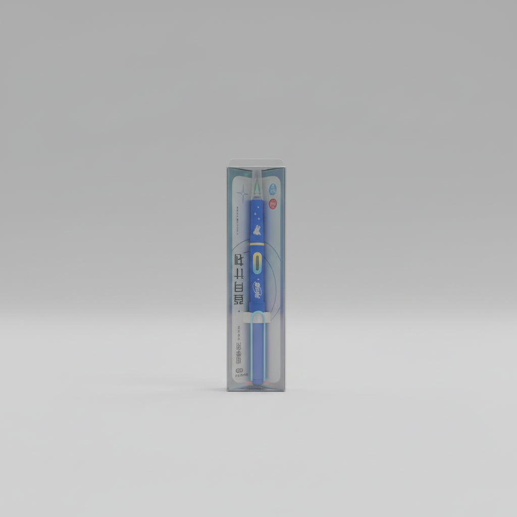 Moon Landing Plan Erasable Ink Fountain Pen (Bright Blue)