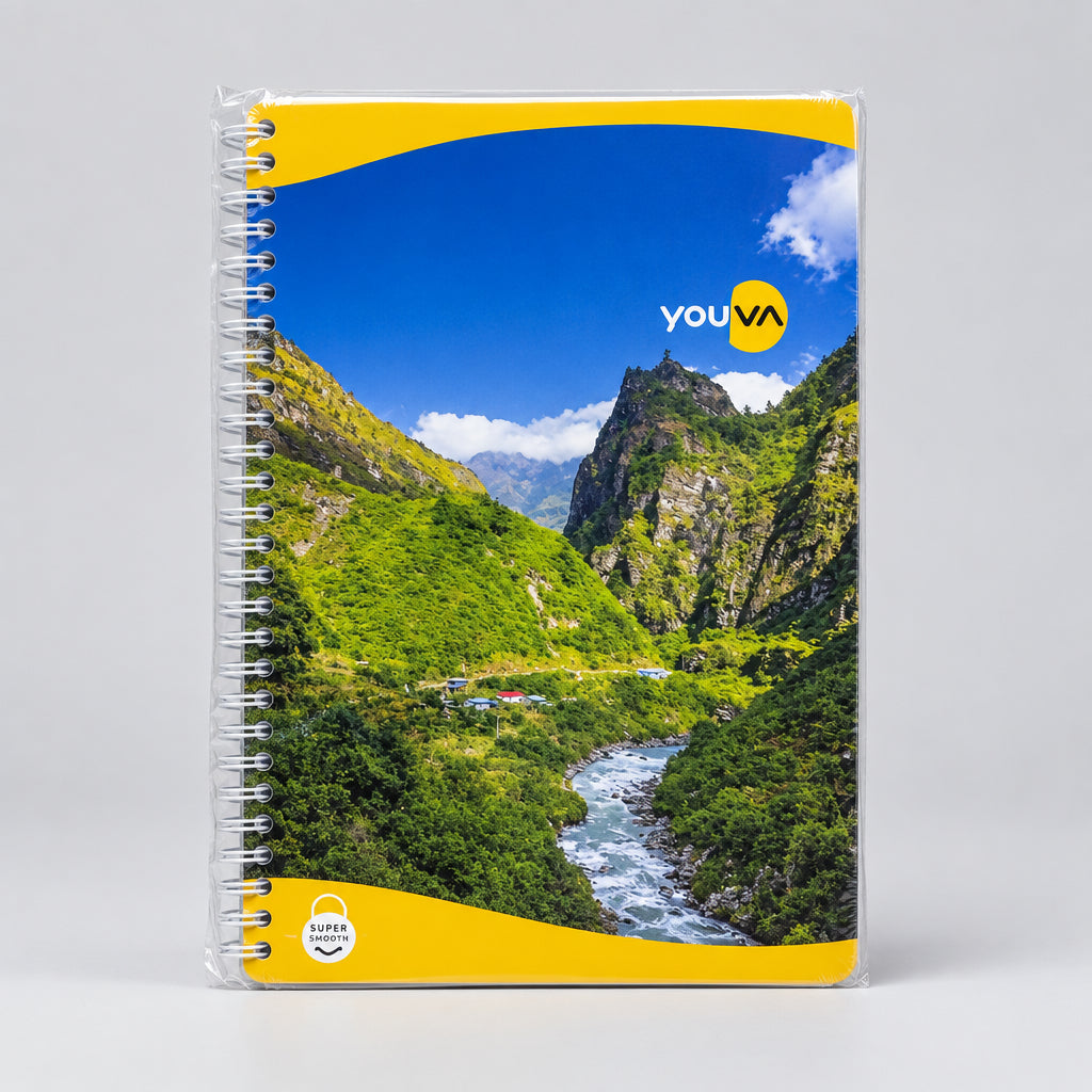 Youva Spiral Long Single Line Notebook