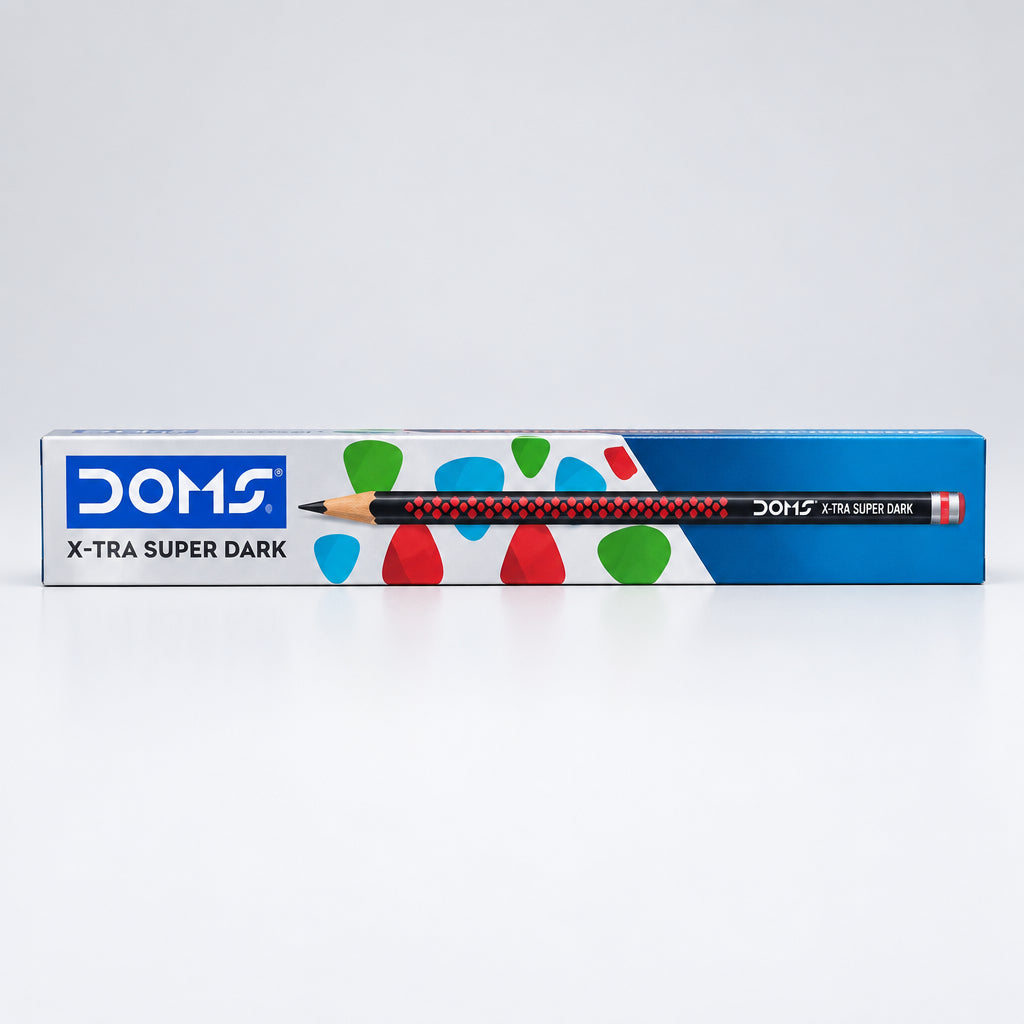 DOMS X-Tra Super Dark Pencils – Pack of 10