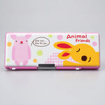 Cute Animal Friends Magnetic Pencil Box for Kids