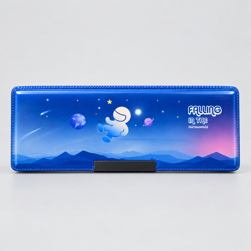 Space Astronaut Magnetic Pencil Box for Kids – Blue