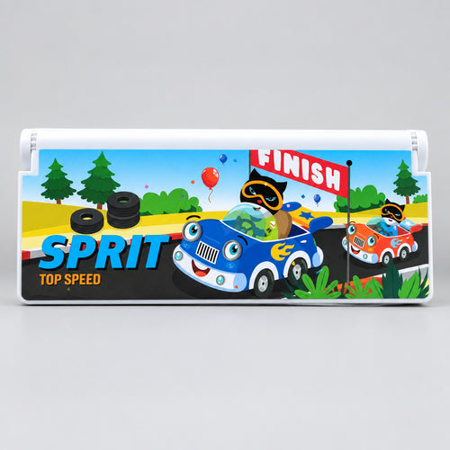 Racing Car "SPRIT TOP SPEED" Magnetic Pencil Box for Kids
