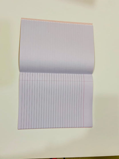 XAV- Double Line Hard Bound Interleaf Notebook